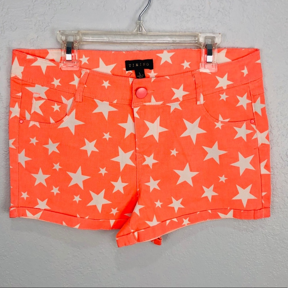 NWOT STAR ORANGE SOFT JEAN MINI SUMMER SHORTS